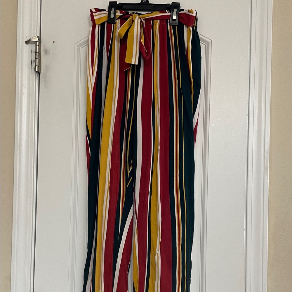 Striped Multicolor Women's Pants